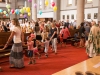 Fest 70 Jahre Pfarrkindergarten Gersthof in und um die Pfarrkirche.