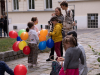 Bunt blieb es vor der Kirche -- "Eingangsfest" in das Gemeindejahr 2021/22 der Pfarre Gersthof-St.Leopold (Wien 18.,)