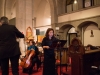 Kaoko Amano als Samariterin in der WelturauffÃ¼hrung des Oratoriums âLebendiges Wasserâ der Komponistin Ana SzilÃ¡gyi mit Texten von Peter Rettinger am 18. Oktober 2014 in der Pfarrkirche Gersthof-St.Leopold, Wien 18., Ãsterreich