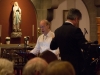 Georg Karl Golser als Jesus in der WelturauffÃ¼hrung des Oratoriums âLebendiges Wasserâ der Komponistin Ana SzilÃ¡gyi mit Texten von Peter Rettinger am 18. Oktober 2014 in der Pfarrkirche Gersthof-St.Leopold, Wien 18., Ãsterreich