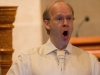 Georg Karl Golser als Jesus in der WelturauffÃ¼hrung des Oratoriums âLebendiges Wasserâ der Komponistin Ana SzilÃ¡gyi mit Texten von Peter Rettinger am 18. Oktober 2014 in der Pfarrkirche Gersthof-St.Leopold, Wien 18., Ãsterreich