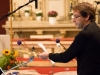 Das Ensemble der WelturauffÃ¼hrung des Oratoriums âLebendiges Wasserâ der Komponistin Ana SzilÃ¡gyi mit Texten von Peter Rettinger am 18. Oktober 2014 in der Pfarrkirche Gersthof-St.Leopold, Wien 18., Ãsterreich