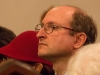 Lukas Vosicky von der Ã¶sterr.-rumÃ¤nischen Gesellschaft, die hinter der WelturauffÃ¼hrung des Oratoriums âLebendiges Wasserâ der Komponistin Ana SzilÃ¡gyi mit Texten von Peter Rettinger am 18. Oktober 2014 in der Pfarrkirche Gersthof-St.Leopold, Wien 18., Ãsterreich stand.