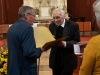 Verleihungs des Stefanusordens an Mitarbeiter der Pfarre Gersthof durch Weihbischof Dr. Helmut Krätzl - an Paul Marhofer