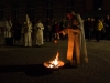 Die Gemeinde feiert Osternacht 2015 in der katholischen Pfarre Gersthof-St. Leopold in Wien.