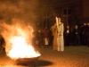 Die Gemeinde feiert Osternacht 2015 in der katholischen Pfarre Gersthof-St. Leopold in Wien.