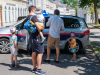 Pfarrfest Gersthof 2026: die Polizei informiert über Sicherheit im privaten Leben - und lässt Kinder einen Blick in einen Polizeiwagen machen