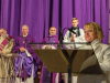 Maria Kissich (Caritas Gersthof) bei Gottesdienst zum Abschluss der Weihnachtspaket-Aktion 2023, Pfarre Gersthof