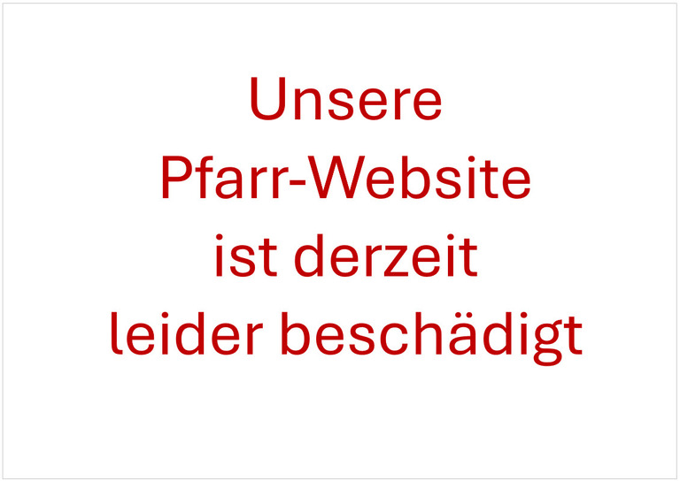 Website leider beschädigt